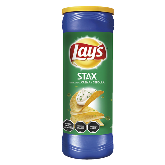Lays Stax Crema y Cebolla 156g