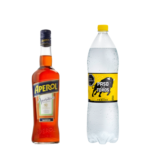 Aperol 750ml + Tónica 1,5L Regular o Sin Azúcar