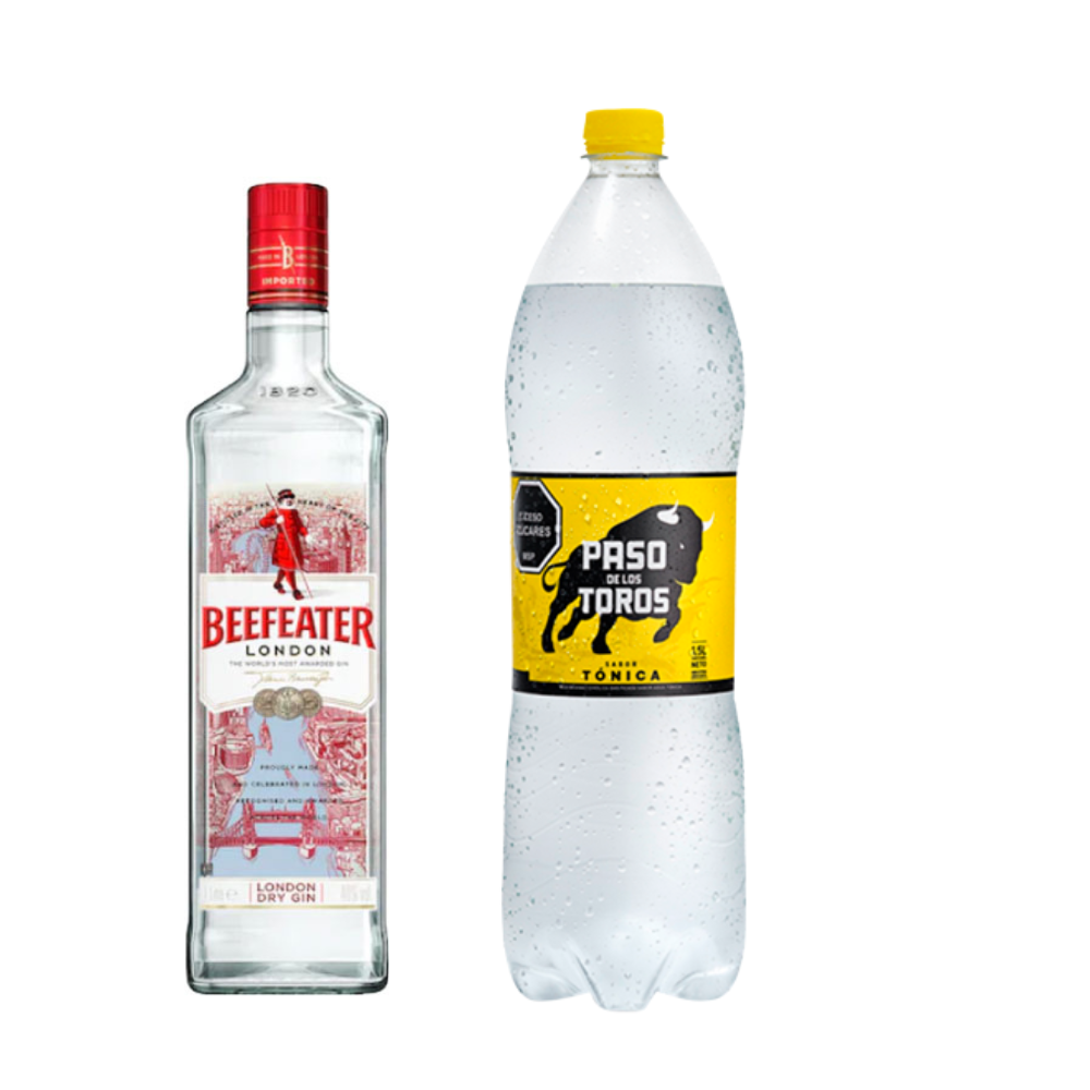 Gin Beefeater 750ml + Tónica PDT 1.5 Regular o Sin Azúcar