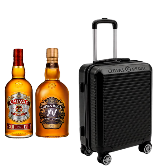 Chivas 12 + Chivas 15 años + Carry on de regalo