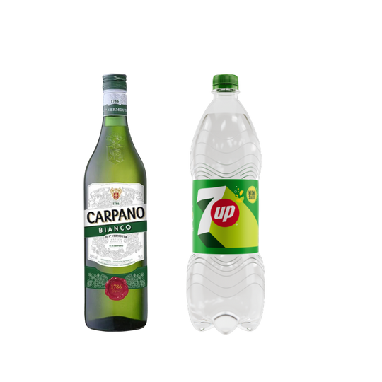 Vermouth Carpano Bianco 950ml + 7UP 1.5LT