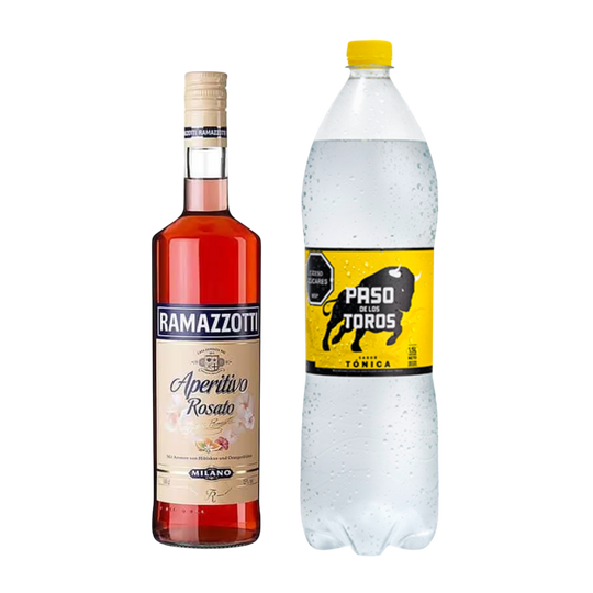 Ramazzotti Rosato + Tónica PDT 1.5 Regular o Sin Azúcar de REGALO!