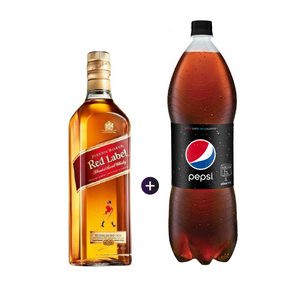 1 Johnnie Walker Red Label 1L + 1 Pepsi Black 2L