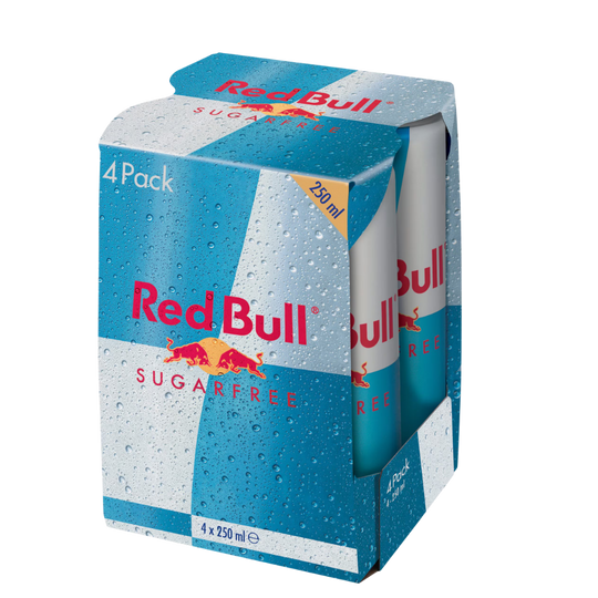 Pack Red Bull sin azúcar 250ml x 4 unidades