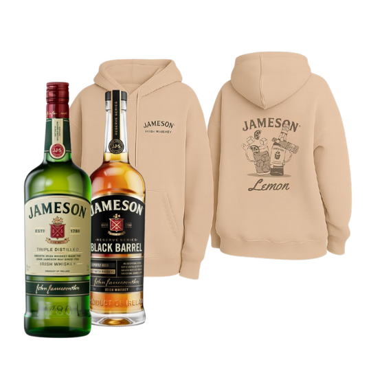 Jameson 1L + Jameson Black Barrel 750ml + Canguro de regalo