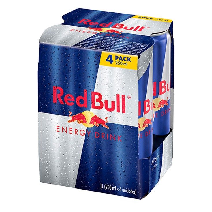 Pack Red Bull 250ml x 4 unidades