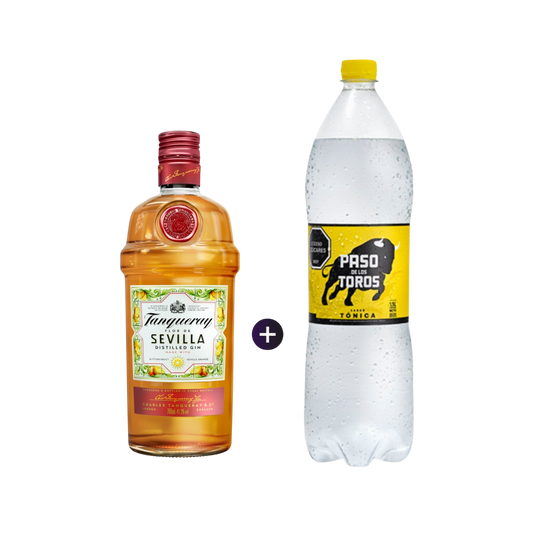 Gin Tanqueray Sevilla  700ml + Tónica PDT Regular o Sin Azucar  1.5L