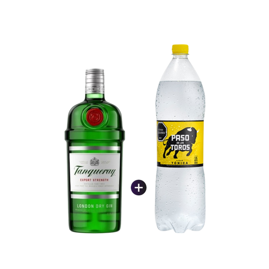 Gin Tanqueray 750ml + Tónica Regular o Sin Azucar 1.5L