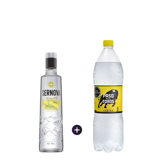Vodka Sernova Citrus 700ml + Tónica Regular o Sin Azúcar PDT 1.5LT