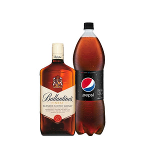 Ballantine's 1lt + Pepsi 2lt Regular o Black
