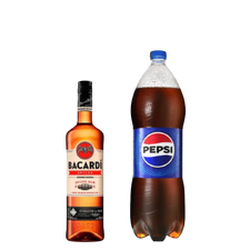 Ron Bacardí Spiced 750ml + Pepsi Regular o Black 2lt