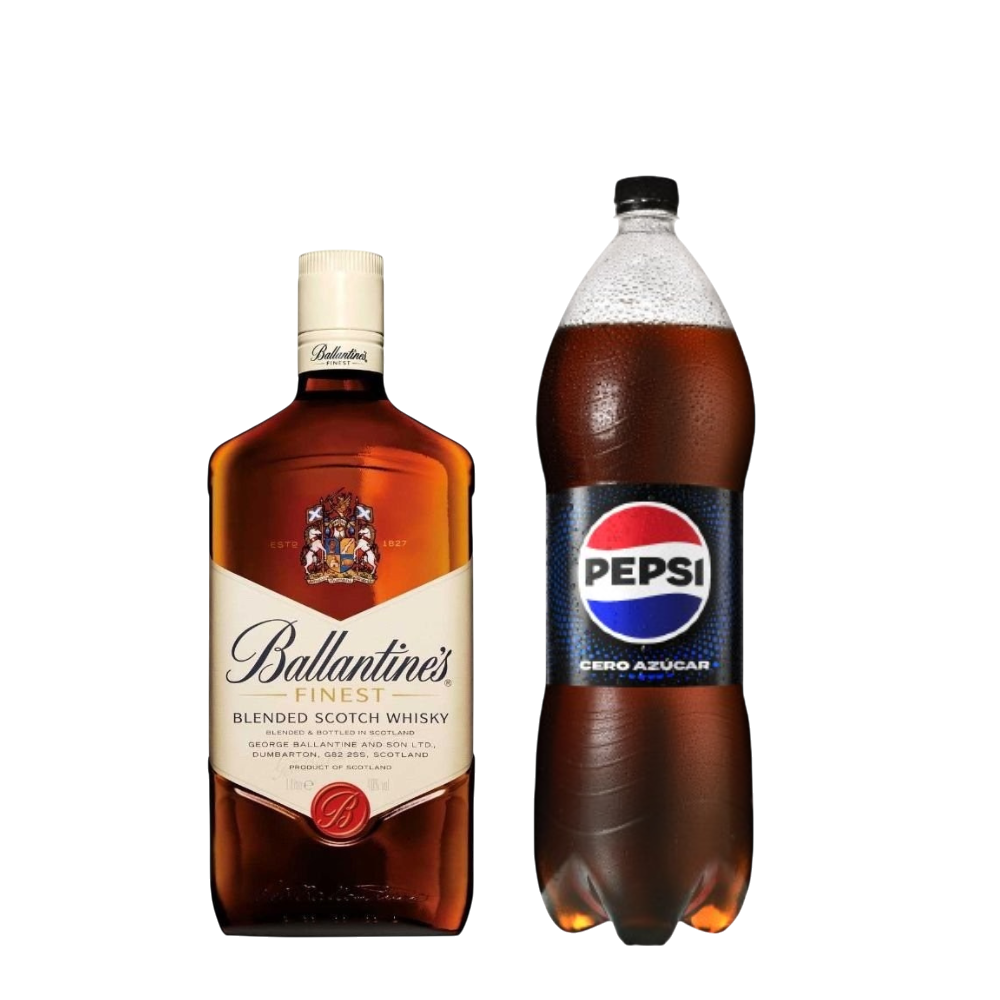 Ballantines 1lt + Pepsi 2lt Regular o Black