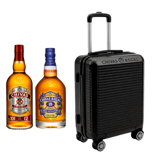 Chivas 12 + Chivas 18 años + Carry ON Chivas de regalo