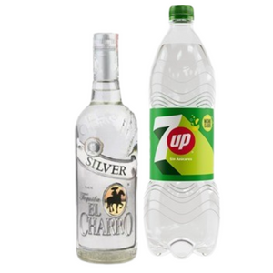 Tequila El Charro Silver 750ml + 7up 1.5LT