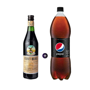 1 Fernet Branca 750ml + 1 Pepsi Black 2 L