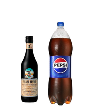 Fernet branca 450ml + Pepsi regular o black 2LT