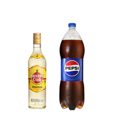 Havana Club 3 años 750ml +Pepsi Regular O Black 2LT