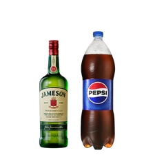 Jameson 1lt + Pepsi 2lt Regular o Black