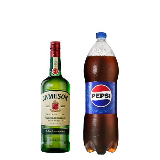 Jameson 1lt + Pepsi 2lt Regular o Black