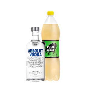 Vodka Absolut 750ml +PDT Pomelo 2lt Regular o Light