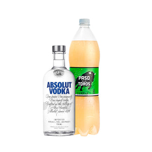 Vodka Absolut 750ml +PDT Pomelo 2lt Regular o Light