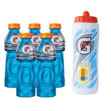 Pack 5 Gatorade Cool Blue 500ml + Caramañola