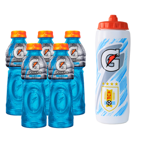 Pack 5 Gatorade Cool Blue 500ml + Caramañola