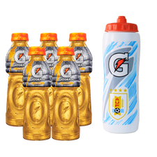 Pack 5 Gatorade Manzana 500ml + Caramañola