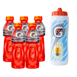Pack 5 Gatorade Frutas Tropicales 500ml + Caramañola