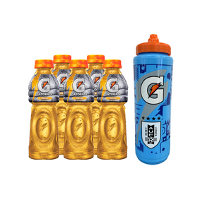 Pack 5 Gatorade Manzana 500ml + Caramañola