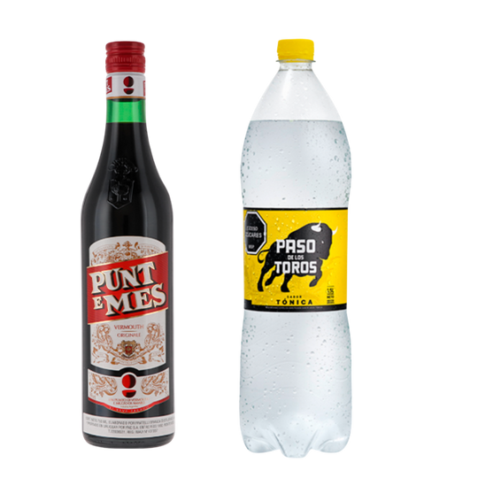 Vermouth Punt E Mes 750ml + Tónica PDT 1.5 Regular o Sin Azúcar
