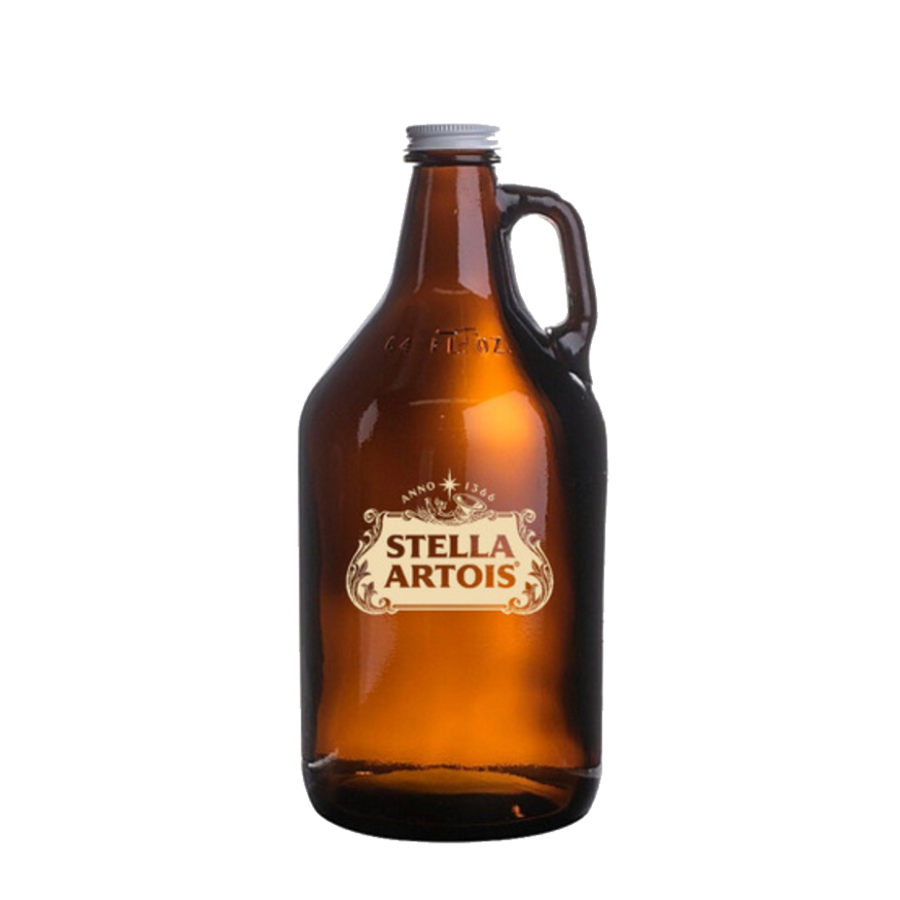 Growler Stella Artois 1.9L - Cerveza de Barril con Envase Incluido